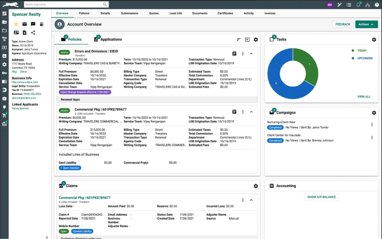 EZLynx Management System: Insurance Agency Management Systems