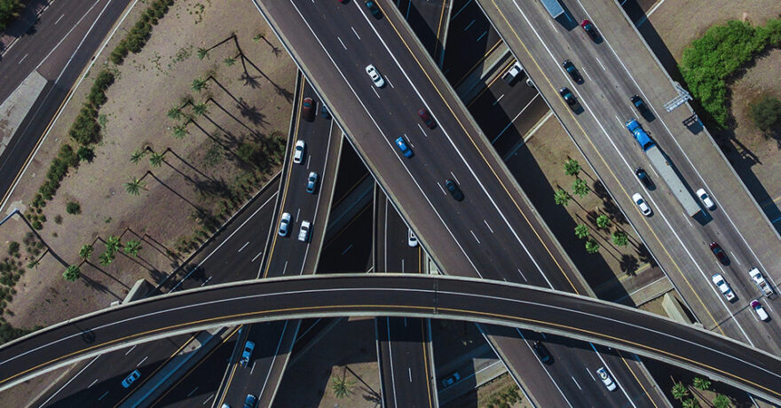 Multiple highways intersection