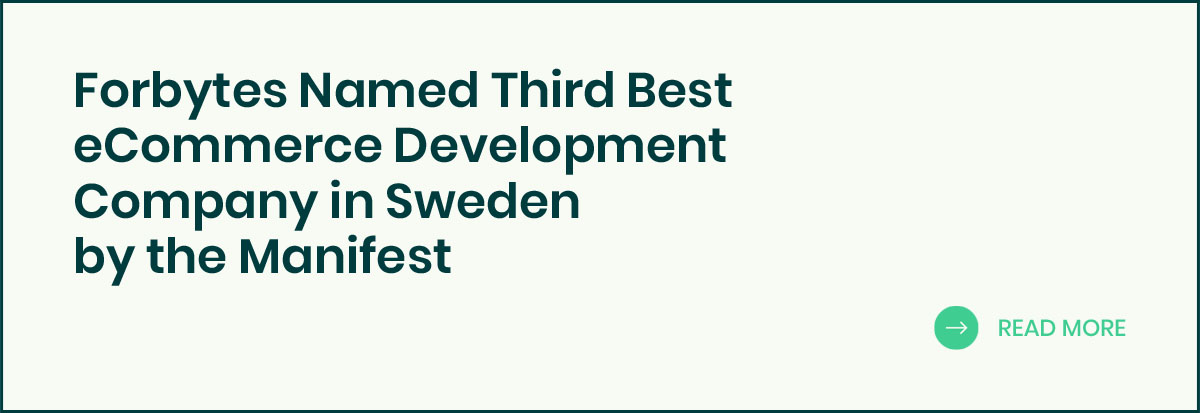 Forbytes Named Third Best eCommerce Development Company banner