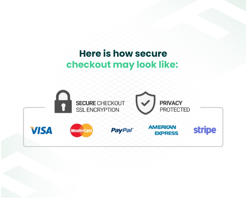 secure checkout visualisation example 