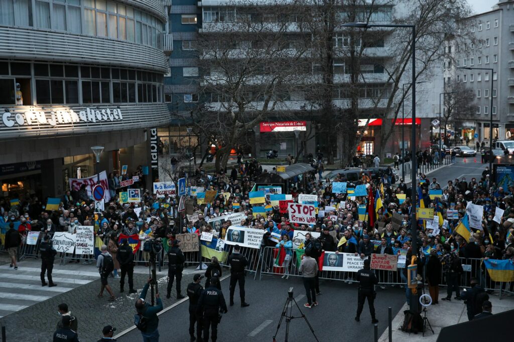 Lisbon protests against war in Ukraine