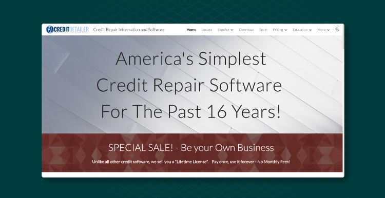 Credit Detailer credit repair software