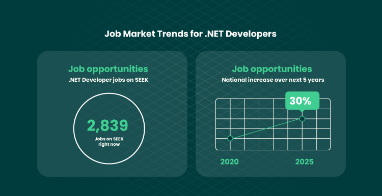 Net developers job market
