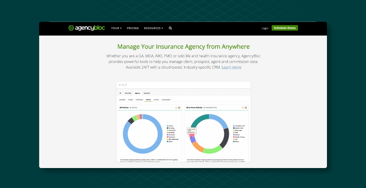 AgencyBloc insurance management software