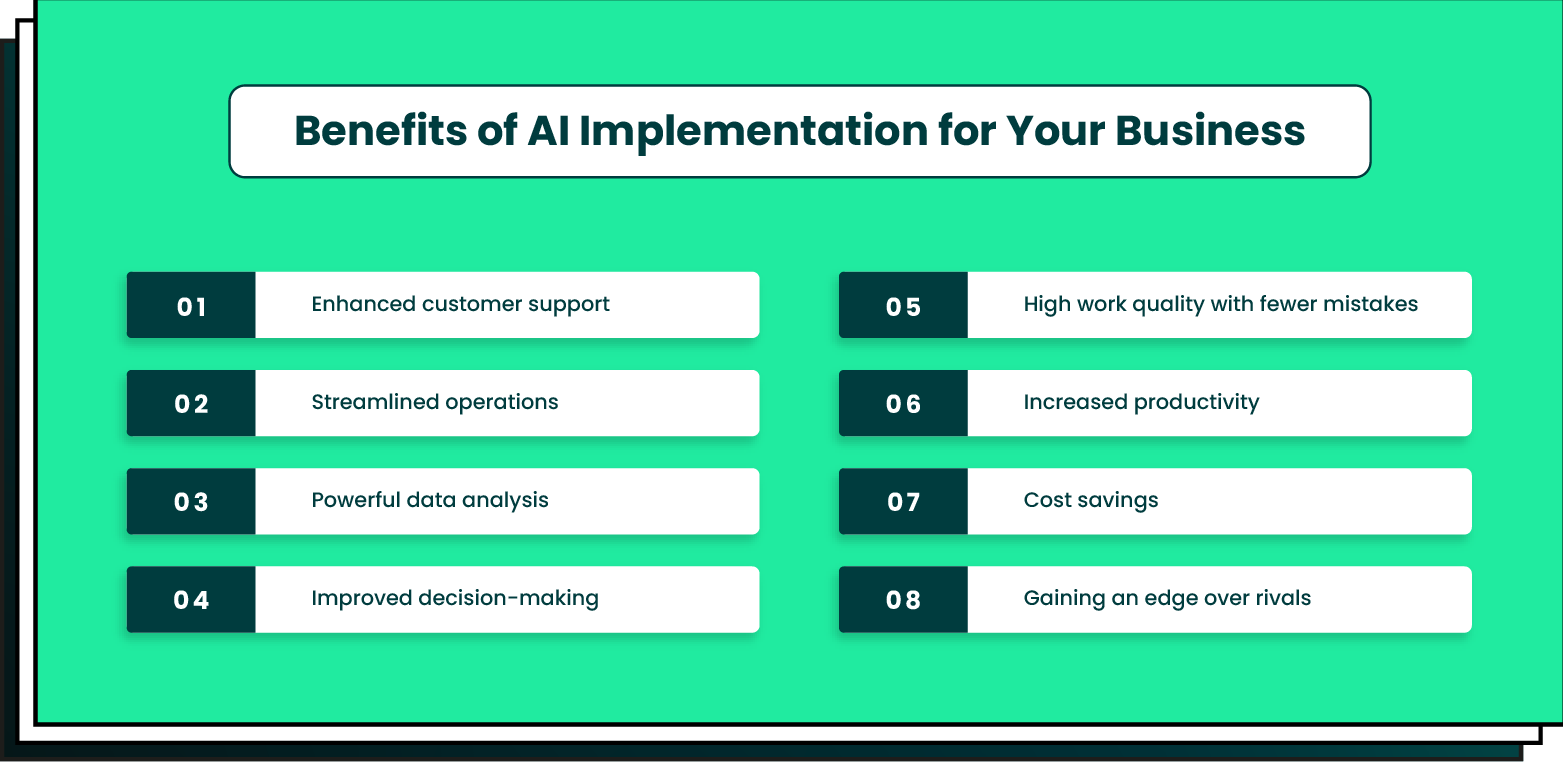 Benefits of AI Implementation for Your Business