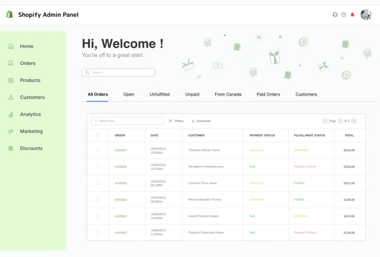 Shopify: Multi Store Ecommerce Platform