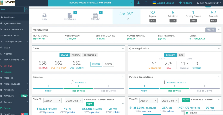 NowCerts: Insurance Agency Management System