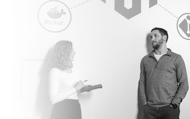 Engaged conversation between two individuals