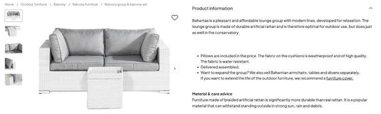 E-Commerce Best Practice: Product Description